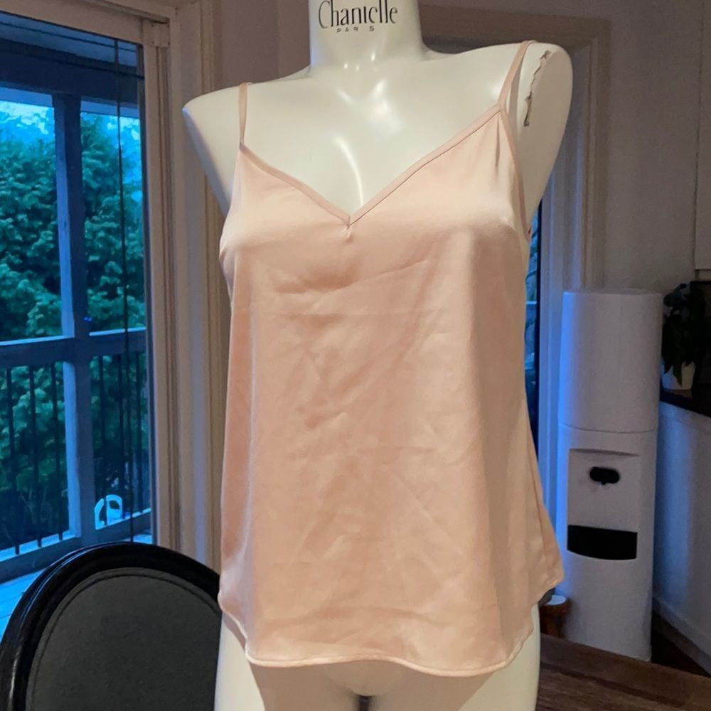 All Saints pink cami v neck adjustable straps